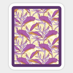 Lilac Exotic Florals Sticker